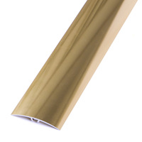 Profilé de bordure en alliage d'aluminium à rainure en T, surface imitation bois, pour transition carrelage et stratifié