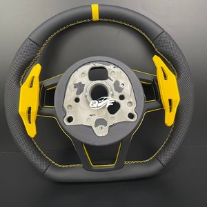 Volant en cuir semi-perforé <span class=keywords><strong>S</strong></span>-<span class=keywords><strong>Line</strong></span> pour <span class=keywords><strong>Audi</strong></span> TT A3 A4 B8 A5 A6 C6 C7 A7 R8 RS RS3 RS4 RS5 S3 S4 S5 B9 RS6 RS7 <span class=keywords><strong>Q3</strong></span> Q5 Q7 - Product Image 6