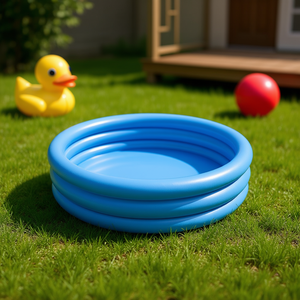 Piscina Inflable de PVC Azul Cristal de 45 x 10 cm, Redonda, para Niños, Uso en Exteriores - Product Image 2