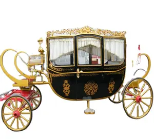 Carrozza classica europea trainata da cavalli carrozza cavallo di nozze rimorchio per la vendita