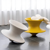 Fauteuil pivotant moderne antidérapant à 360 degrés, portable, pour extérieur, hôtel, salon, fauteuil d'appoint, fauteuil de loisirs pour enfants