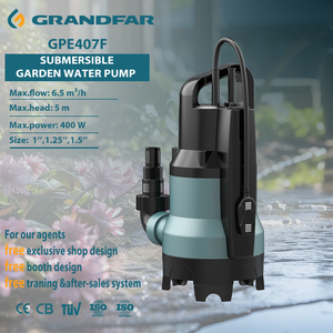 ปั๊มน้ำแบบจุ่มใต้น้ำ GRANDFAR 108 ลิตร/นาที ระยะส่งน้ำ 5 เมตร ทำจากทองแดงและพลาสติกแบบพกพา รุ่น GPE407F ปั๊มน้ำแบบจุ่มใต้น้ำประสิทธิภาพสูง - Product Image 1