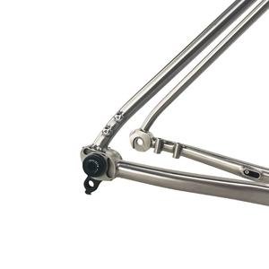 Cadre de vélo de route en titane 700C pour vélo de gravier, tube de direction conique, cadre de vélo en titane avec frein à disque - Product Image 3