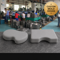 Kit de prototypes en mousse ergonomique moulée en 3D, gris, forme de rein rectangulaire, conception CAD, moulage par injection, OEM, direct usine