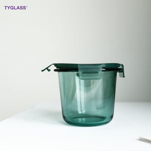 عرض خاص فرن ميكروويف زجاجي مع وعاء مع طبق شوربة مع طبق من الشاي لتناول العشاء في مطبخ زجاجي - Product Image 1