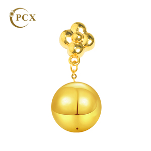 Collier Pendentif Cœur en Or Massif 18K Plaqué Rhodium PCX Jewelry, Idéal pour Fiançailles, Mariage, Fêtes, Cadeau, Accessoire Breloque DIY - Product Image 2