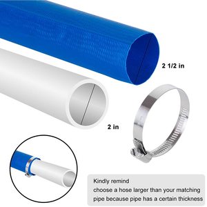 Tubo Flessibile di <span class=keywords><strong>Scarico</strong></span> in PVC da 1 2 3 4 5 6 8 10 12 16 Pollici per Drenaggio Acqua, Pompa, Irrigazione Agricola, Lavaggio Controcorrente Piscine - Product Image 5