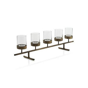Elegant Contemporary Iron <b>Candle</b> Stand with Detailed Hollow Craftsmanship for Premium Interior Decoration - Product Image 2