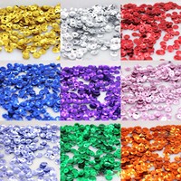 Paillettes en PVC concaves en vrac, brillantes et colorées, de 4 mm à 12 mm, pour couture textile, robes de mariée, costumes, artisanat et décoration