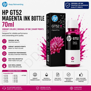 ขวดหมึกพิมพ์สีม่วงแดง GT 52 สำหรับเติมในเครื่องพิมพ์อิงค์แทงค์ ให้สีสม่ำเสมอสำหรับงานพิมพ์เอกสารธุรกิจและภาพถ่าย - Product Image 3