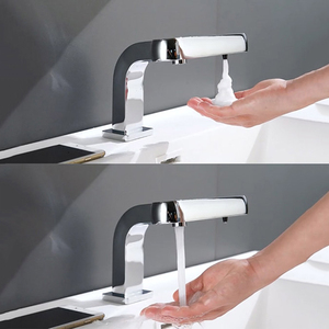 Robinet d'<span class=keywords><strong>eau</strong></span> <span class=keywords><strong>froide</strong></span> à induction 2 en 1 + <span class=keywords><strong>distributeur</strong></span> de savon mousse à induction - Product Image 3