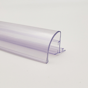 Trong suốt PVC/PET/PC rõ ràng nhựa kệ giá tag chủ hiển thị siêu thị Kho phụ kiện Dải móc áo hiển thị - Product Image 2