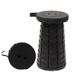 كرسي قابل للطي محمول من البلاستيك، مقعد تلسكوبي قابل للانكماش للتخييم والصيد والحدائق - Product Image 3