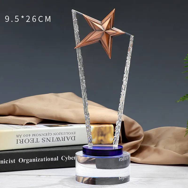 Kristal kupa gravür rekabet şirketi hatıra kişiselleştirilmiş fotoğraf ödülü özel Logo kristal kupa