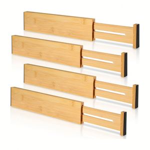 Selldrawer Double Tier Bamboo Office & <b>Kitchen</b> & Bathroom Drawer Divider Multifunction Spice <b>Storage</b> Organizer for Garage - Product Image 1