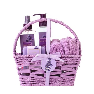 Panier-cadeau en bambou écologique de marque OEM pour spa, aromathérapie, soins féminins, soins corporels - Série de cadeaux pour le bain fabriquée en Chine - Fête des Mères - Product Image 1