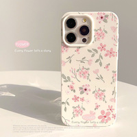 Coques de téléphone portable en peinture à l'huile de fleurs roses féériques pour iPhone 16/15/14/13/12/11 Pro Max, mignonnes, souples, antichoc, en TPU, HUANGYU