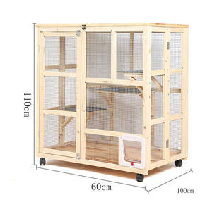 Personnalisé résistant aux intempéries extérieur bon marché en bois pour animaux de compagnie chat <span class=keywords><strong>condo</strong></span> <span class=keywords><strong>cages</strong></span> - Product Image 6