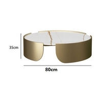 Ensemble table basse de luxe moderne Table à thé nordique Mobilier de salon doré Table basse
