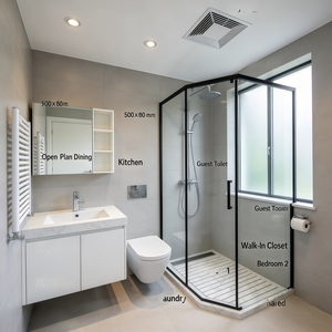 Plan d'architecture de <span class=keywords><strong>maison</strong></span> à plusieurs étages d'inspiration française personnalisé, conception de villa moderne avec 4 chambres et garage intégré - Product Image 6