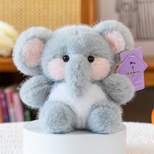 Bambola Elefante Principessa in Peluche Ricamata Profumata, Super Morbida, Imbottita in Cotone PP, Verniciata UV, Ricaricabile USB - Antistress da Scrivania - Product Image 6