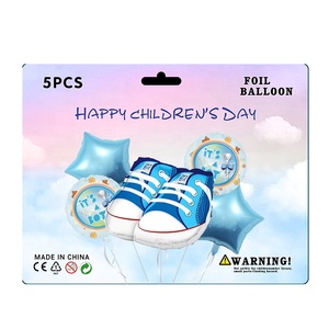 Ensemble de 5 Ballons de <span class=keywords><strong>dessin</strong></span> <span class=keywords><strong>animé</strong></span> en <span class=keywords><strong>Film</strong></span> aluminium Mylar, <span class=keywords><strong>2022</strong></span> Ballons gonflables en forme de chaussures à hélium - Product Image 2