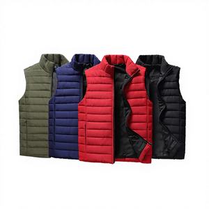 Gilet d'hiver pour homme en duvet de coton, coupe-vent, fermeture éclair, décontracté - Product Image 4