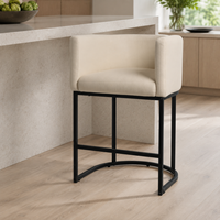 Chaises de bar à domicile design baril avec repose-pieds, tabourets de bar hauts pour îlot de cuisine – Vente directe usine