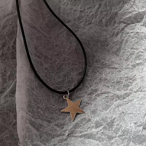 Colore argento Swirly Star anni '90 girocolli celesti migliori amici regalo per amico collane ciondolo uomo donna Trendy catena a maglie - Product Image 2