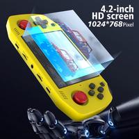 Console de jeu portable de poche R42 Pro WiFi Edition avec écran IPS de 4,3 pouces, Arkos 2.0, RK3326, double puce RAM, 64 Go, 128 Go