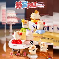 Cat PAI Happy-Go-Round Blind Box Figurine de chat rotative mignonne pour bureau, figurine d'action animale Kawaii, vente en gros