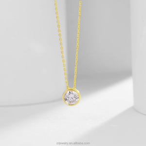 Collana con Diamante Coltivato in Laboratorio da 0,5 Carati, Colore D, Certificato IGI GIA, Purezza VVS VS, Gioiello in Platino con <span class=keywords><strong>Solitario</strong></span> da 50 Punti - Product Image 3