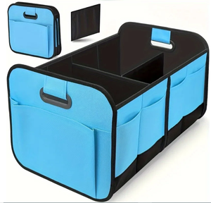 Autoerizo Organisateur de coffre de voiture pliable et spacieux-Tissu Oxford durable, boîte de rangement facile à nettoyer pour les voyages en voiture et l'utilisation quotidienne - Product Image 2