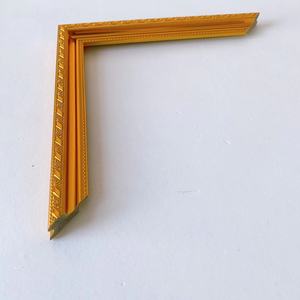 Moulure de cadre photo PS dorée gaufrée style rétro européen, moulure décorative sculptée vintage pour l'encadrement d'œuvres d'art - Product Image 3