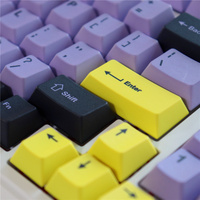 Personalized Taro Keycaps Pbt 129 Keys Dye Sublimation Cherry Profile Keycaps for 61/87/104/108 Mx Switch Mechanical Keyboard