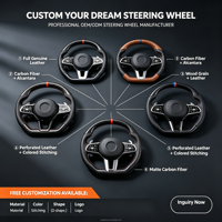 Volant de voiture en cuir le plus vendu pour Audi S6 S7 A4 B8 B9 A5 A6 A7 C7 Q3 Q5 A3 S3 S8 R8