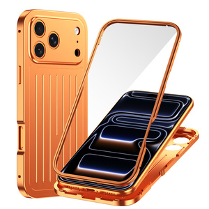 Funda para Teléfono con Panel Trasero de Metal de <span class=keywords><strong>Nuevo</strong></span> Diseño para <span class=keywords><strong>iPhone</strong></span> 17 16 15 14 Pro Max, Pantalla de Vidrio Templado de Alta Definición, Protección de 360 Grados - Product Image 6