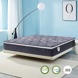 Colchón de resortes independientes multizona silencioso de calidad hotelera con látex natural y tela antibacteriana para uso en dormitorios y hoteles - Product Image 4