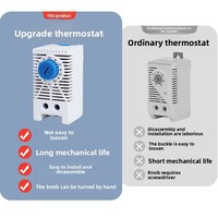 Thermostat de contrôle de température à interrupteur mécanique KTS011, contrôleur d'humidité pour armoire de commande de ventilateur, chauffage 0-60°C