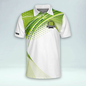 เสื้อยืดกีฬาผู้ชายแบบกำหนดเอง ลายกราฟิก ระบายอากาศ แห้งเร็ว สำหรับฤดูร้อน เหมาะสำหรับกีฬาพิคเคิลบอล พิมพ์ลาย แขนสั้น - Product Image 4