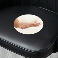 Vente en gros de tabourets de bar commerciaux pivotants en PU, tabourets de bar ergonomiques avec dossiers, chaises de bar de comptoir vertes américaines de luxe léger