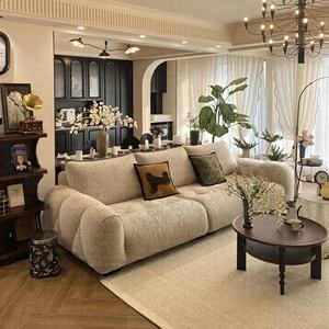 Divano Moderno di Lusso Zayshine in Velluto a 3 Posti, Set Modulare a Forma di I per Soggiorno, Stile Villa in Cashmere, Semplicità e Relax - Product Image 4