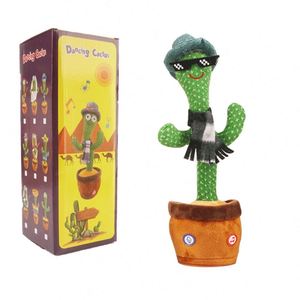 TOYSRUNNER Cactus Électrique Dansant et Parlant Certifié CE avec Chansons sur le Thème des Fêtes et Design Pantalons Jack Flower - Product Image 1