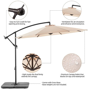 HOMFUL 2020 <span class=keywords><strong>Parasol</strong></span> de jardin Extérieur Jardin Géant <span class=keywords><strong>Parasol</strong></span> En Porte-à-faux <span class=keywords><strong>Parasol</strong></span> - Product Image 3