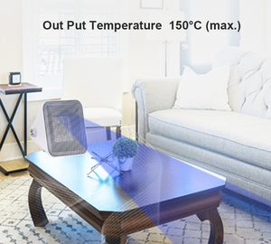 Calentador de Torre PTC de 1500W de Bajo Consumo con Control Giratorio, Indicador LED y <span class=keywords><strong>Salida</strong></span> de <span class=keywords><strong>Aire</strong></span> Cálido Confortable - Product Image 4