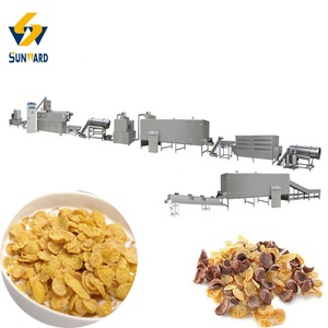 Línea de Producción de Hojuelas de Maíz Instantáneas Jinan Sunward Automa, Máquina de Cereal de Maíz Inflado, Equipo para Crujientes de <span class=keywords><strong>Avena</strong></span> Bajos en Grasa - Product Image 3