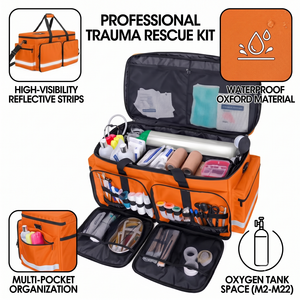 Sac à dos de premiers secours imperméable en Oxford, grande capacité, trousse de secours d'urgence - Product Image 1