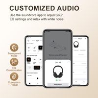 Audífonos de Diadema QCY H3 con Reducción de Ruido Activa ENC ANC, Jack de Audio de 3.5mm de Alta Resolución, Conexión con Cable e Inalámbrica por Bluetooth 5.4, Ecualizador (EQ), 2.4G