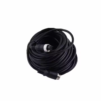 Câble d'extension vidéo pour systèmes de vidéosurveillance, DVR mobile, caméra de voiture, 5m, connecteur aviation 4 broches M12, étanche IP68, cuivre