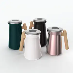 Roestvrijstalen Dubbele Wand Vacuüm Thermos Koffiepotten Arabische Koffiepot Theepot